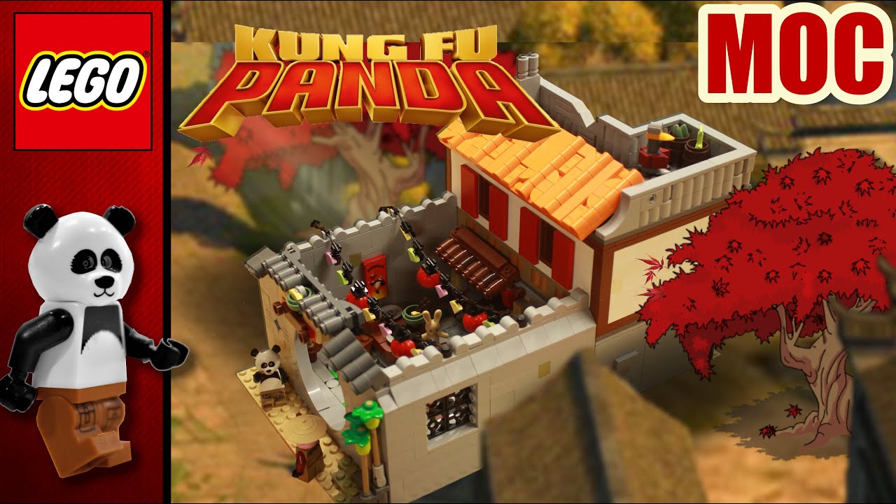 I made a LEGO Po's Noodle Shop- Kung Fu Panda MOC...