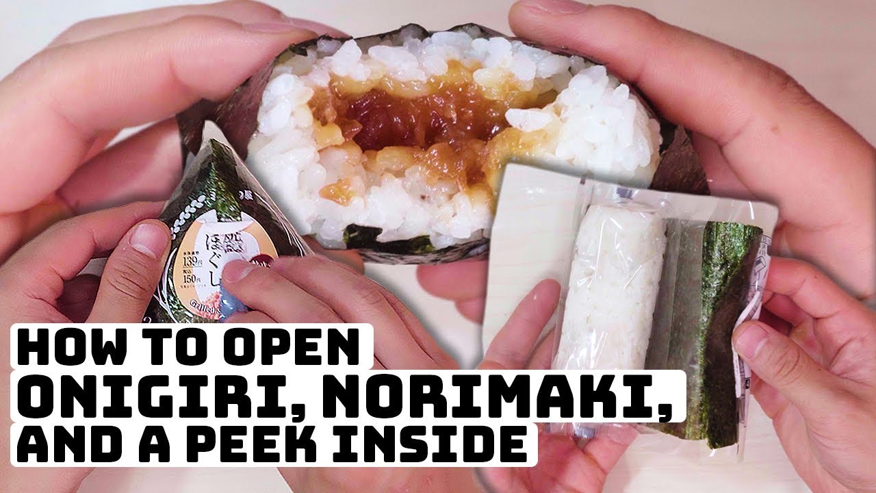 How to Open Onigiri, Riceball and Norimaki Perfectly