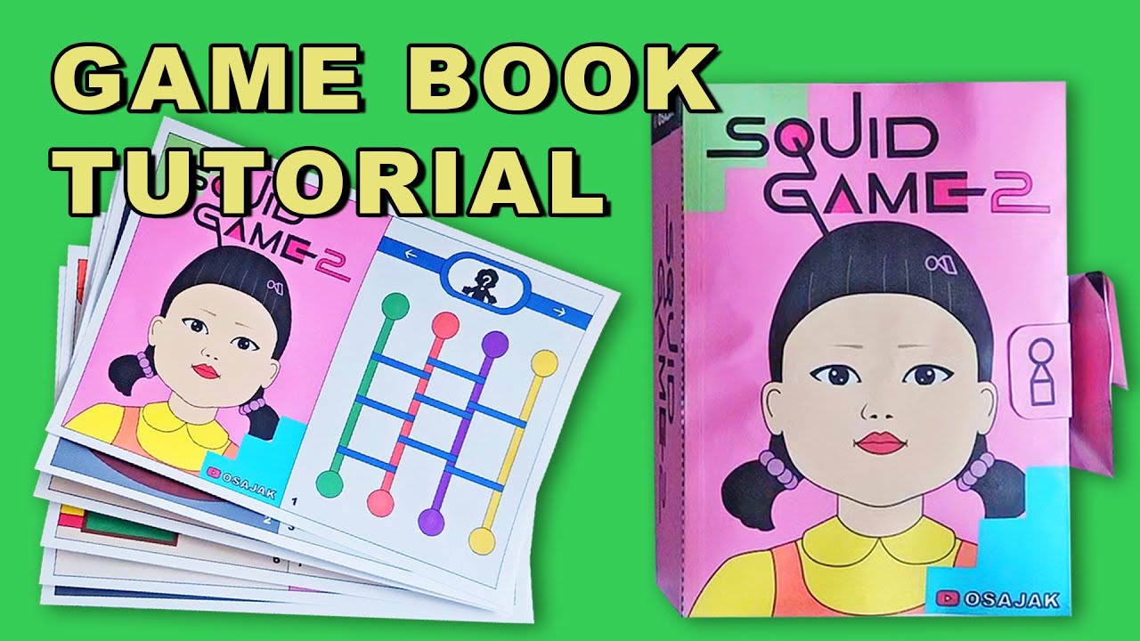 [Free Templates] How to Make a Squid Game 2 Squishy Game Book |  DIY |  Papercraft