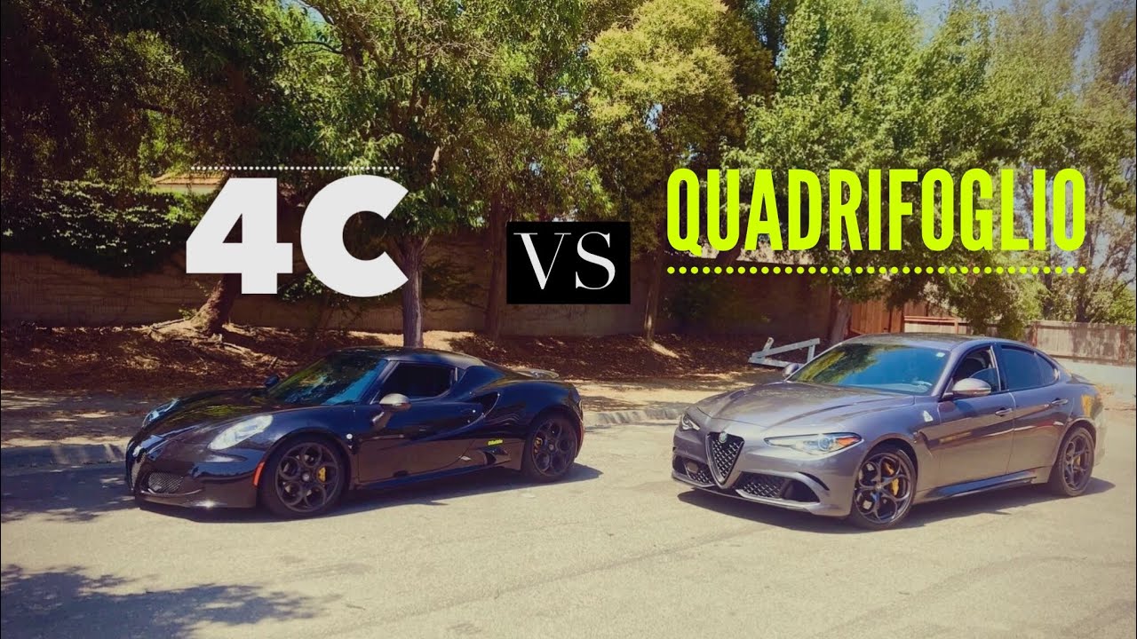 Alfa Romeo 4C vs 500hp Giulia Quadrifoglio?