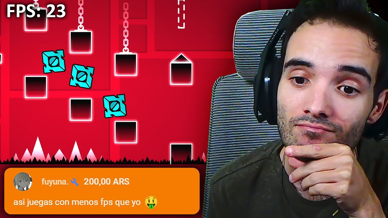 DEJ&Eacute; QUE CHAT CONTROLARA MI DIRECTO... (Geometry Dash)