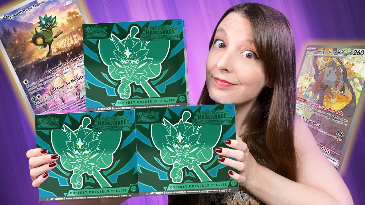 ETB MASCARADE CRÉPUSCULAIRE ! Ouverture de 3 Coffrets Dresseur d'Élite EV06 !