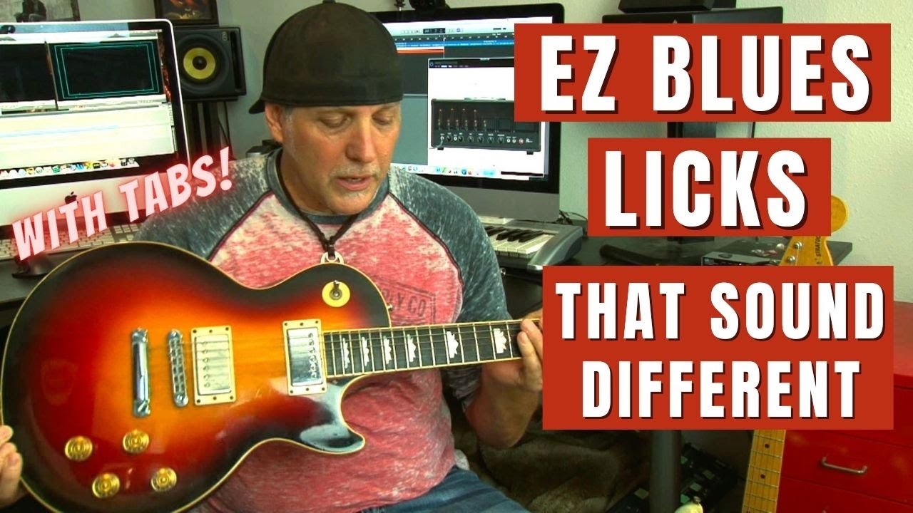 EZ Blues Guitar Licks that Sound Different - with Scales & Tabs