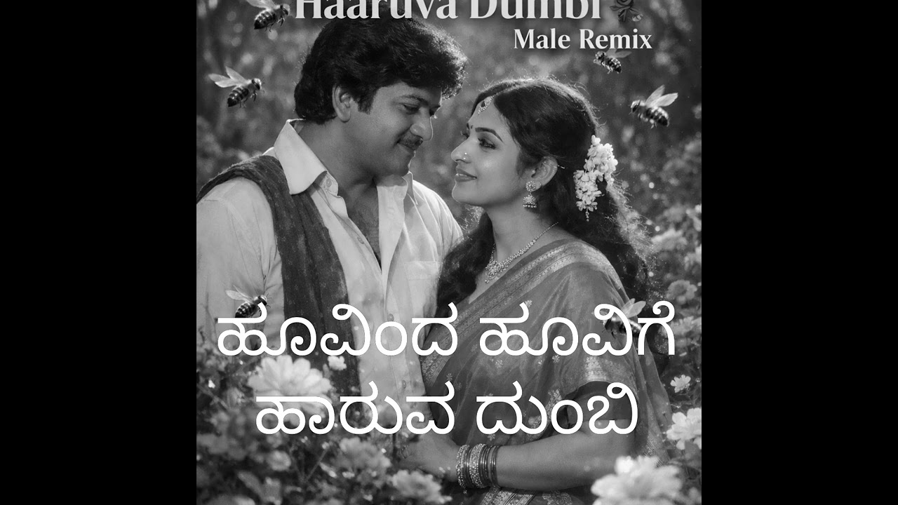 ​Hoovinda Hoovige Haaruva Dumbi | Male Remix Experiment | ಹೂವಿಂದ ಹೂವಿಗೆ ಹಾರುವ ದುಂಬಿ|​#KannadaRetro