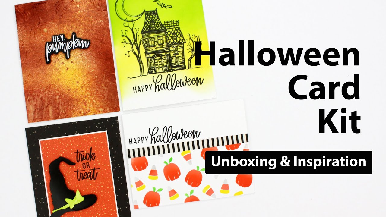 Simon Says Stamp Limited Edition Halloween Card Kit : Unboxing & Inspiration