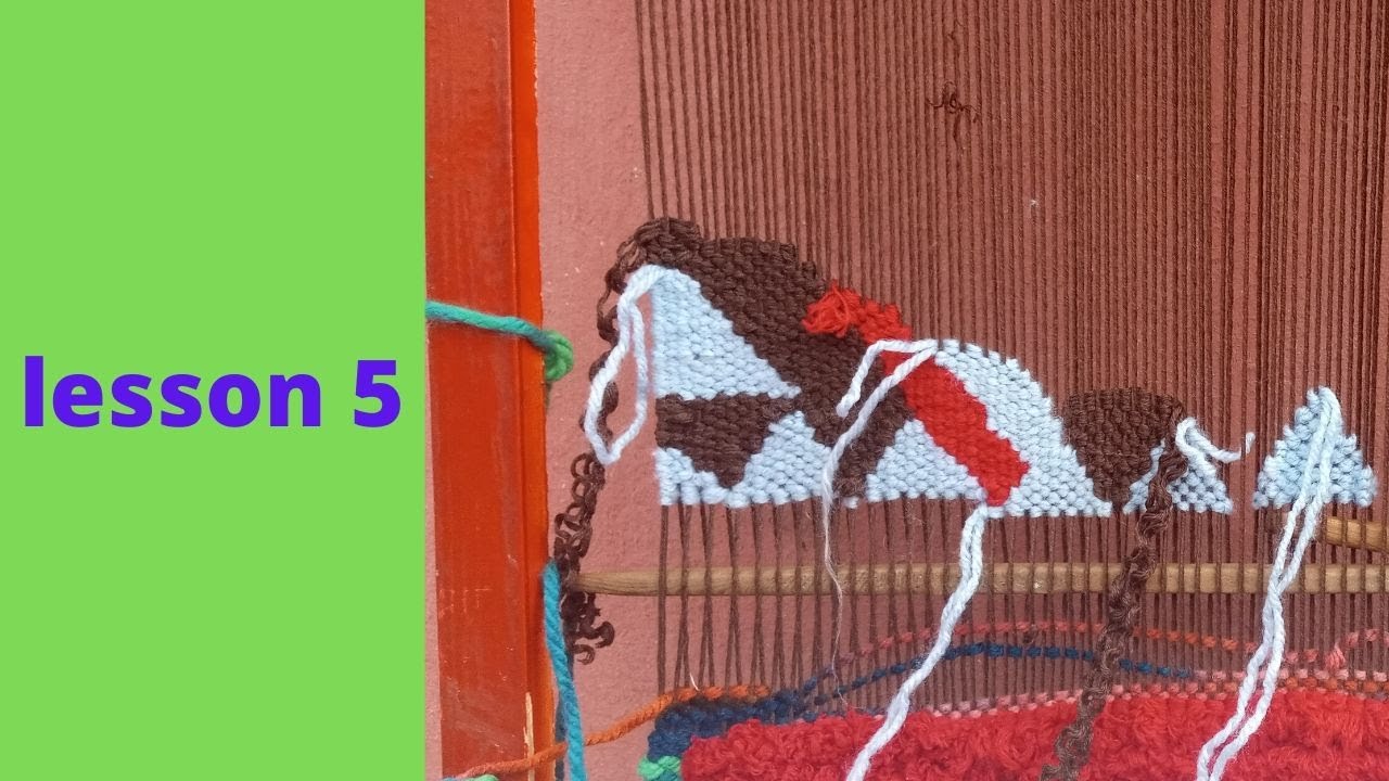 تعليم المنسج الركيم   Carpet Weaving Course-5