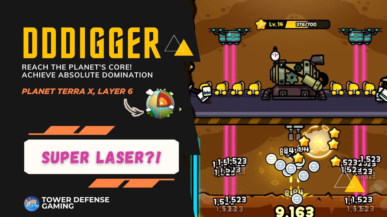 This Upgrade Gave Me a SUPER LASER! | DDDigger Gameplay Stage 1-6