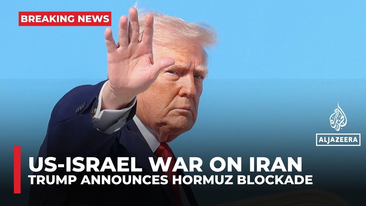 Trump says US to &lsquo;blockade all ships entering or leaving Strait of Hormuz&rsquo;