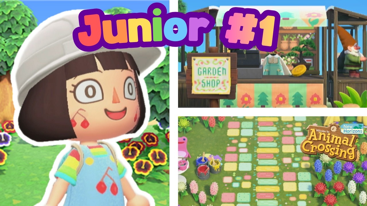 Building a Colorful Kidcore Walkway + Garden Shop 🌈 | Junior: ACNH Kidcore Island Pt. 1