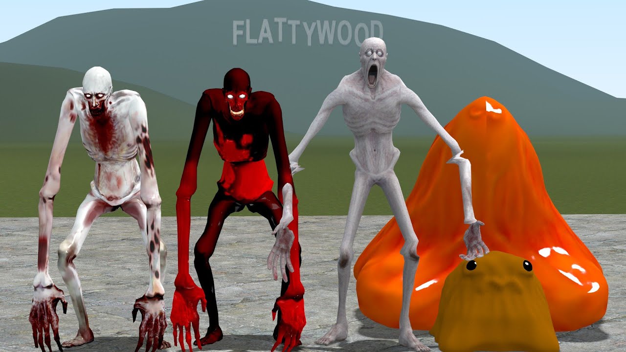 SCP-096 VS SCP-999!! Garrys Mod Sandbox
