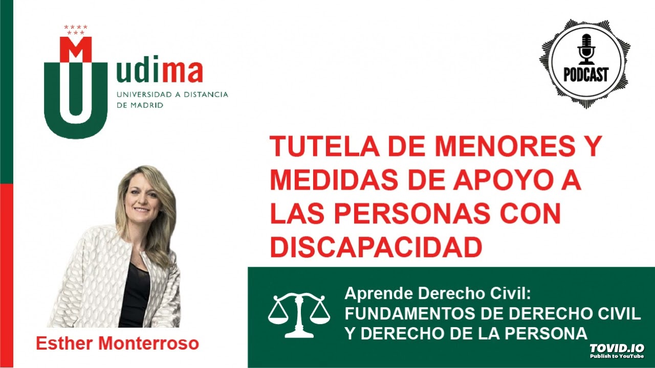 APRENDE DERECHO CIVIL. FUNDAMENTOS Y DERECHOS DE LA PERSONA Tutela y Medidas de apoyo