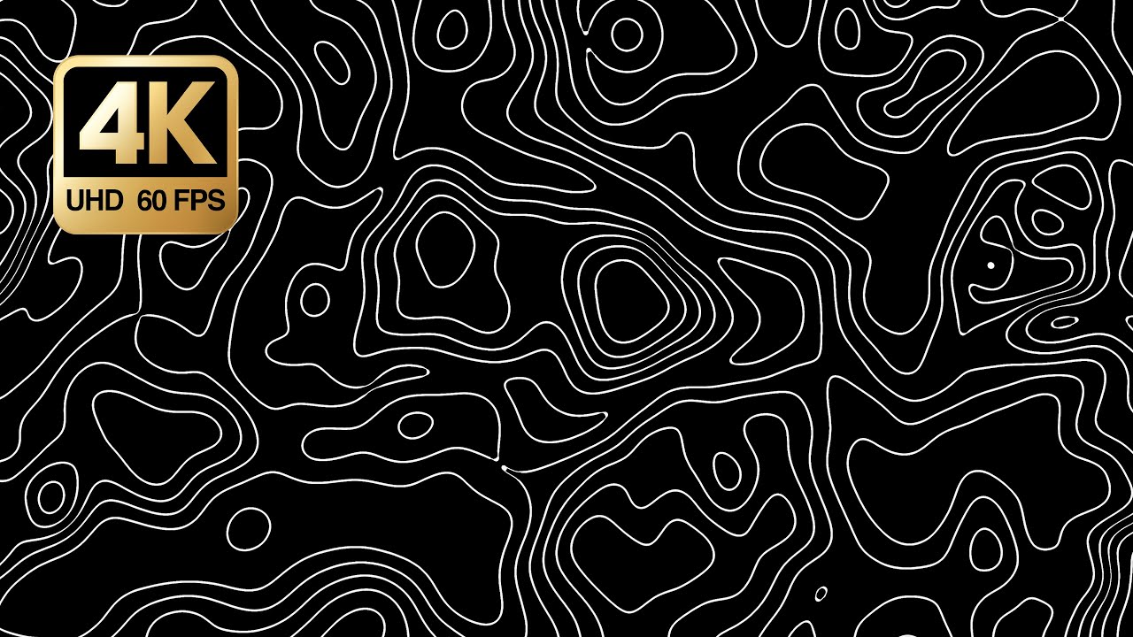 Hypnotic Topographic Loop &mdash; 4K/60FPS &bull; Seamless Ambient (No Music, 3H)
