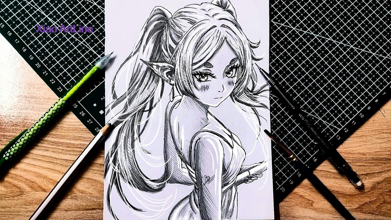 Easy Frieren Drawing Tutorial for Beginners | Anime Art Guide | Drawing Tutorial 
