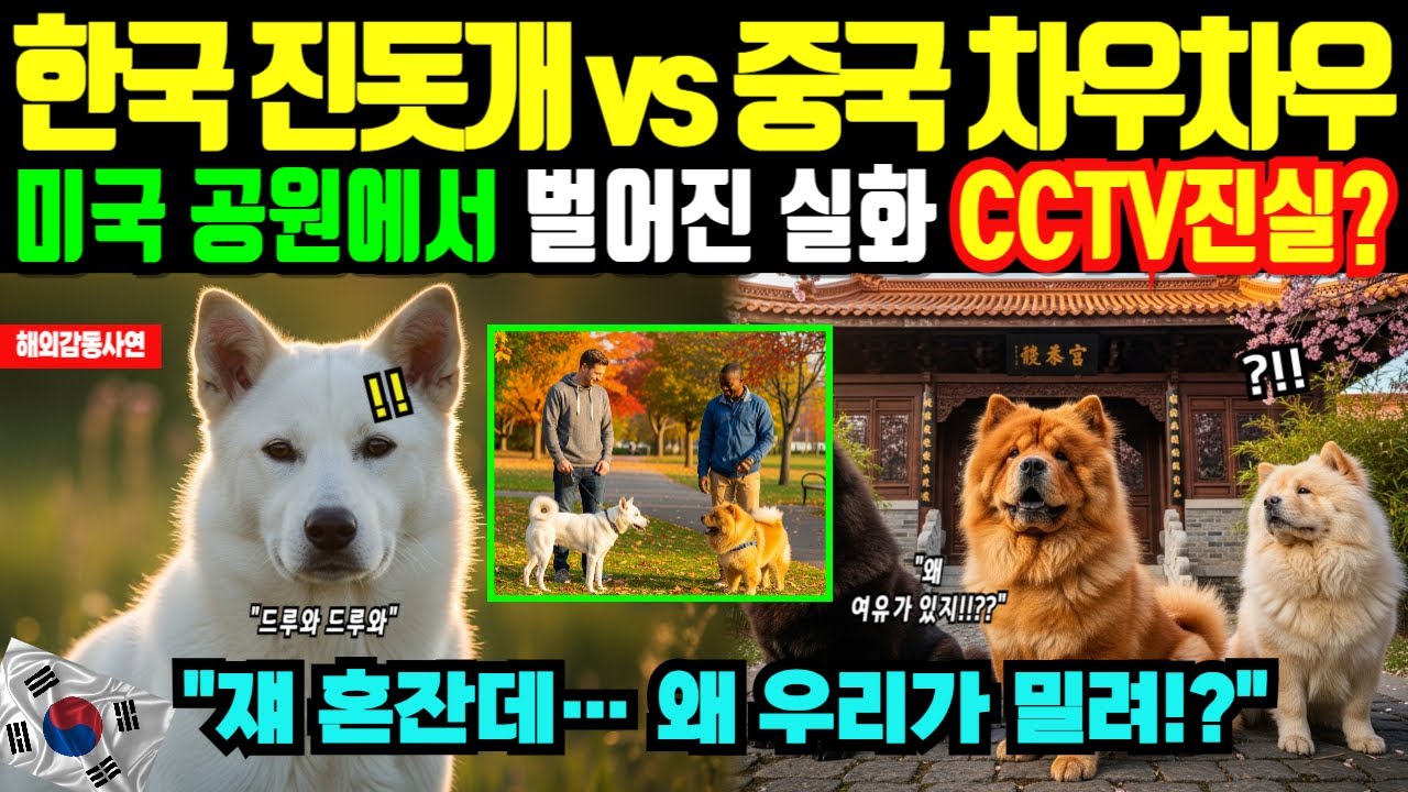 한국 진돗개를 무시하던 중국인, CCTV가 공개되자 충격적 반전에 멘붕 [해외감동사연]