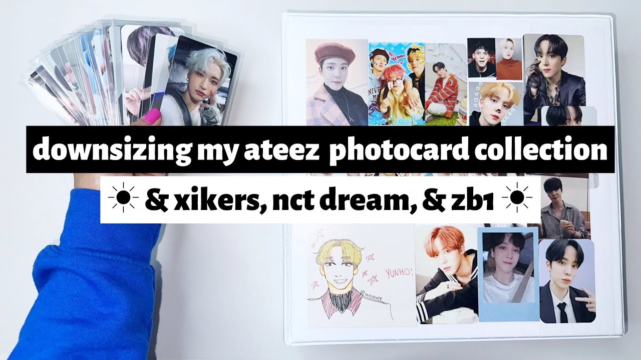 ☼ downsizing my ateez photocard collection ☀︎ and xikers, nct dream, & zb1 ☼
