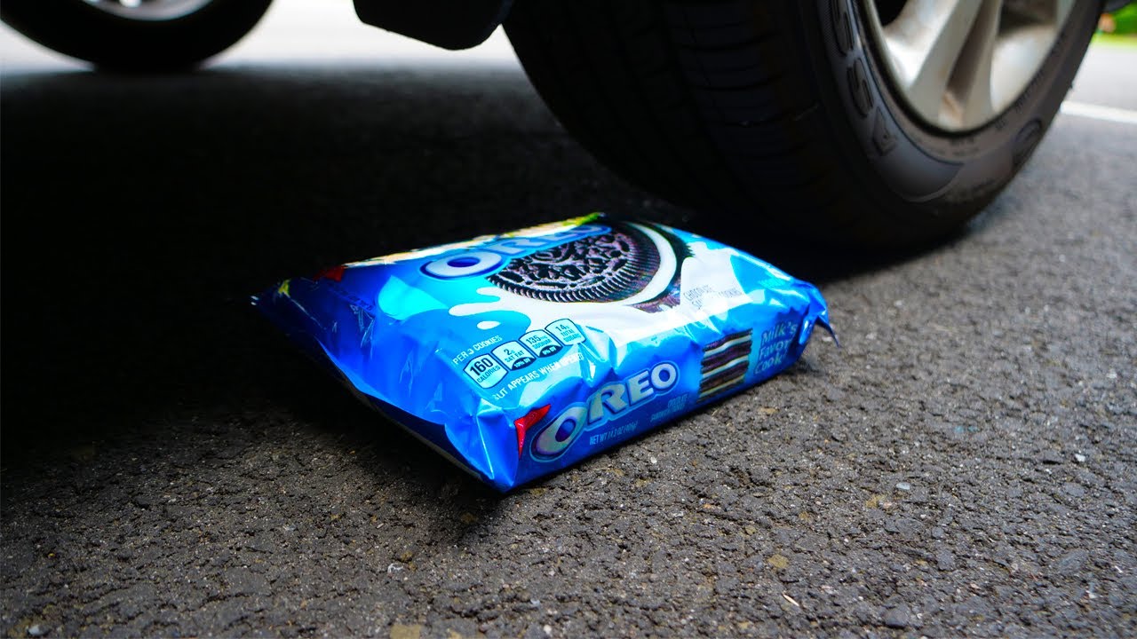 Crushing Crunchy & Soft Things by Car! - EXPERIMENT Oreos vs Car