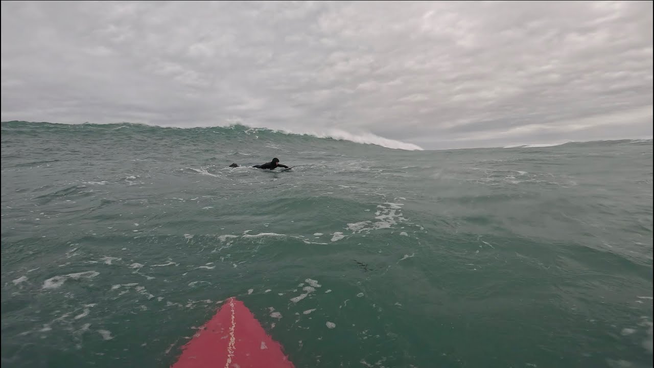 POV - Surf big wave at la torche (i break my board)