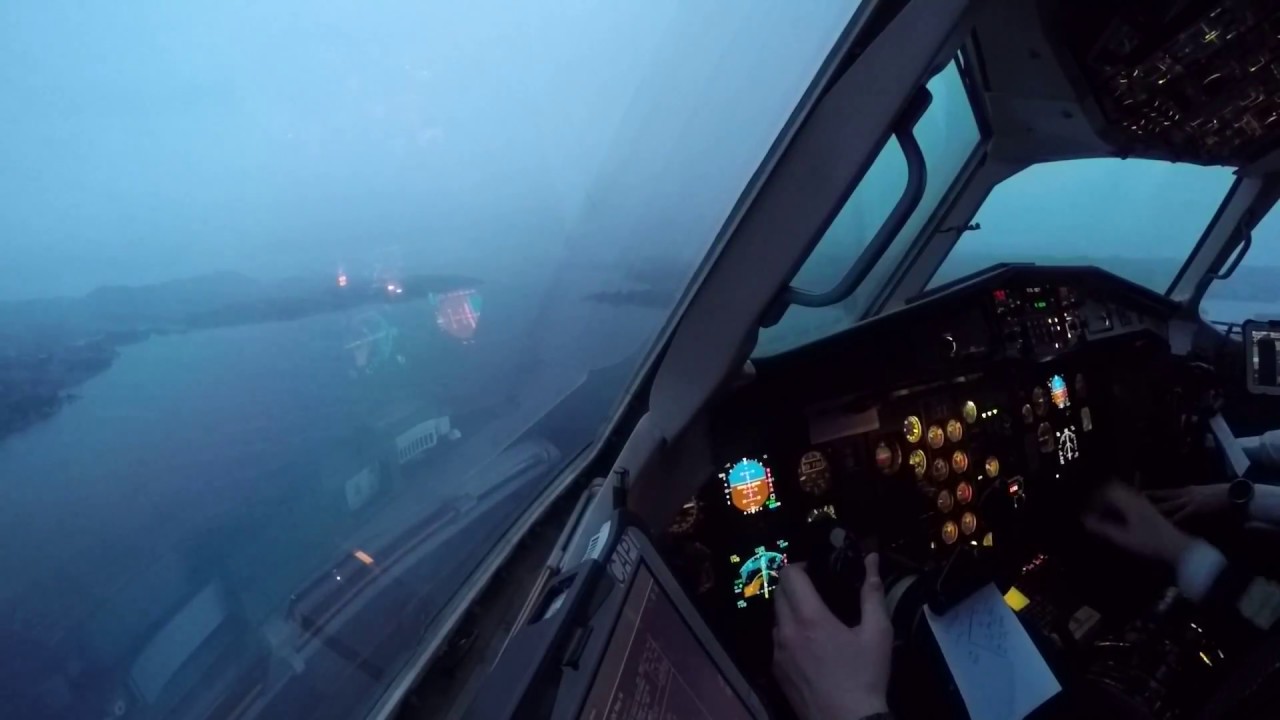ATR 45 Landing in Stord Norway