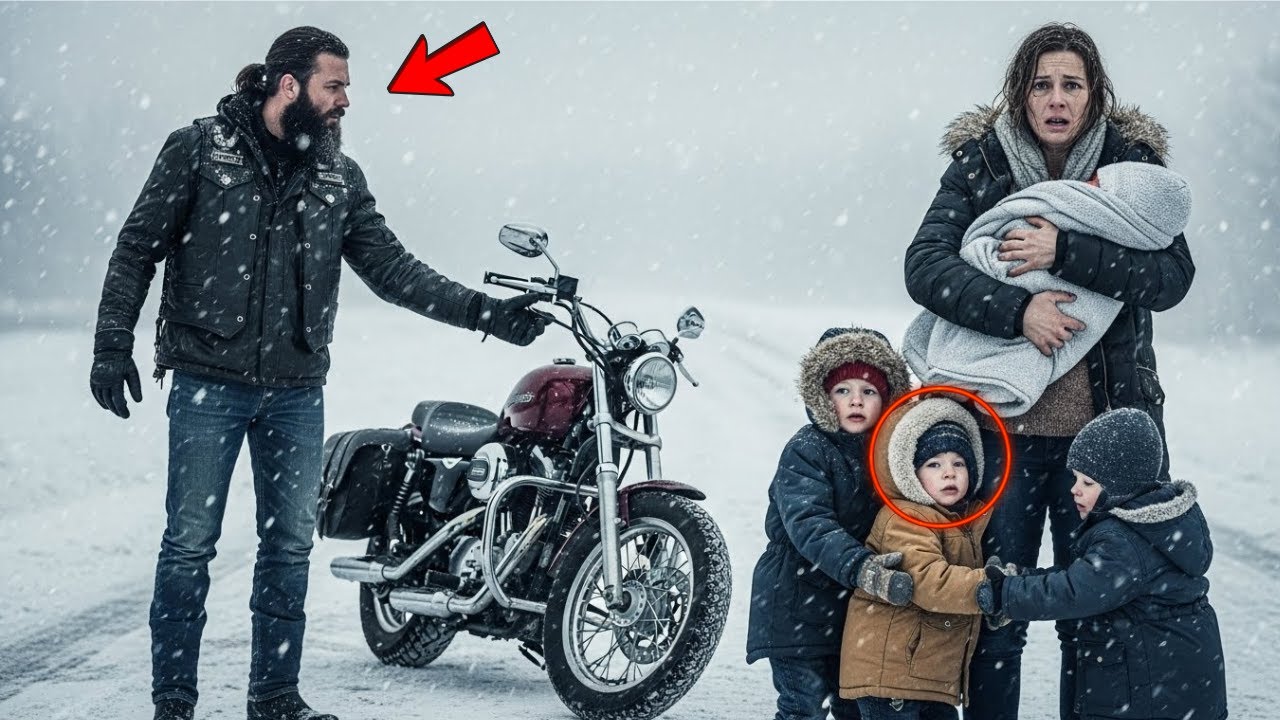 “Come With Me…” The Biker Said to a Single Mom in the Storm