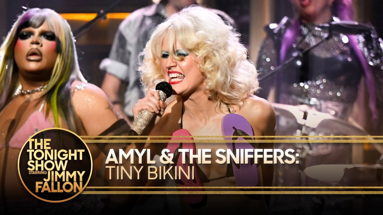 Amyl and The Sniffers: Tiny Bikini | The Tonight Show Starring Jimmy Fallon