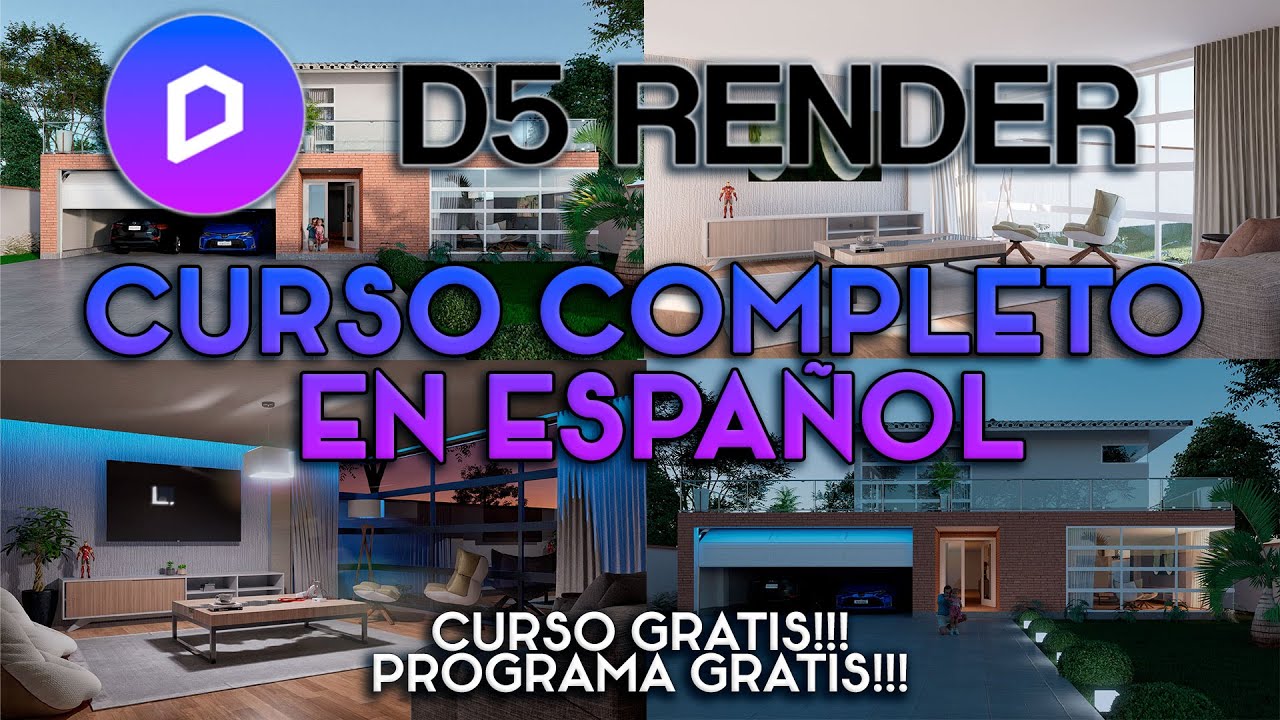 D5 RENDER 2.1 📸 CURSO COMPLETO ESPAÑOL (RENDER FACIL  RAPIDO y de CALIDAD 💻programa LEGAL y GRATIS)