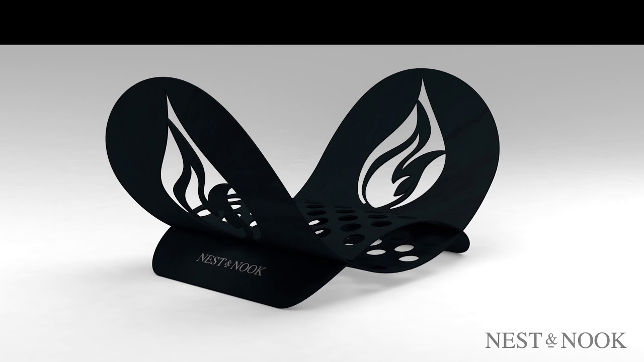 Nest & Nook Flame firewood log holder