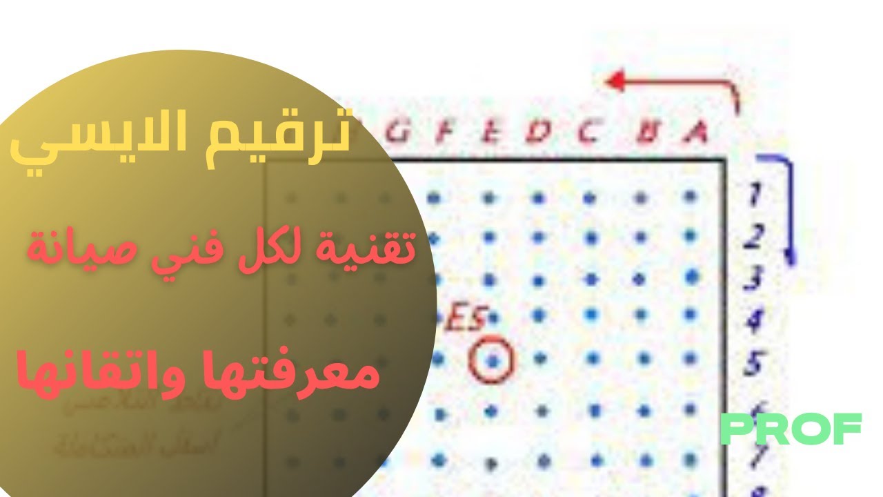 سلسة المخططات ترقيم الايسي وتعويض المفقود