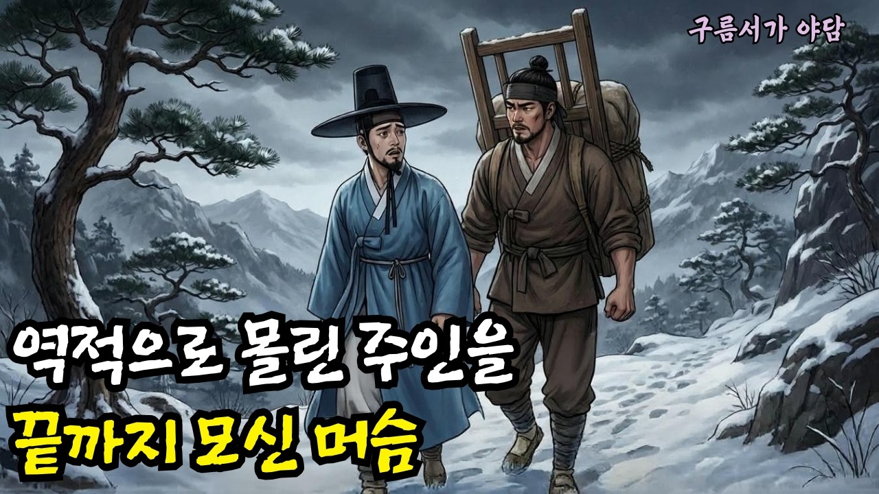 역적으로 몰린 주인도련님을 끝까지 모신 머슴#야담#만담#옛날이야기#설화#사연#