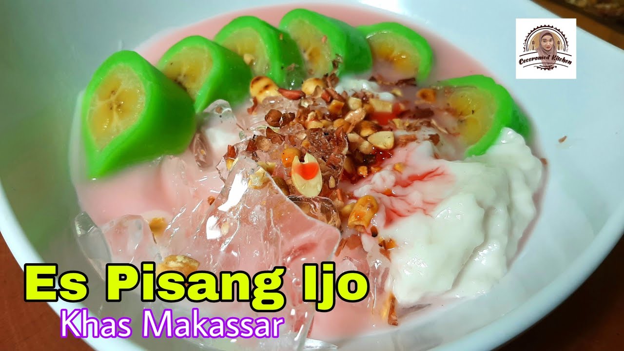 Es Pisang Ijo/Palu Butung Khas Makassar