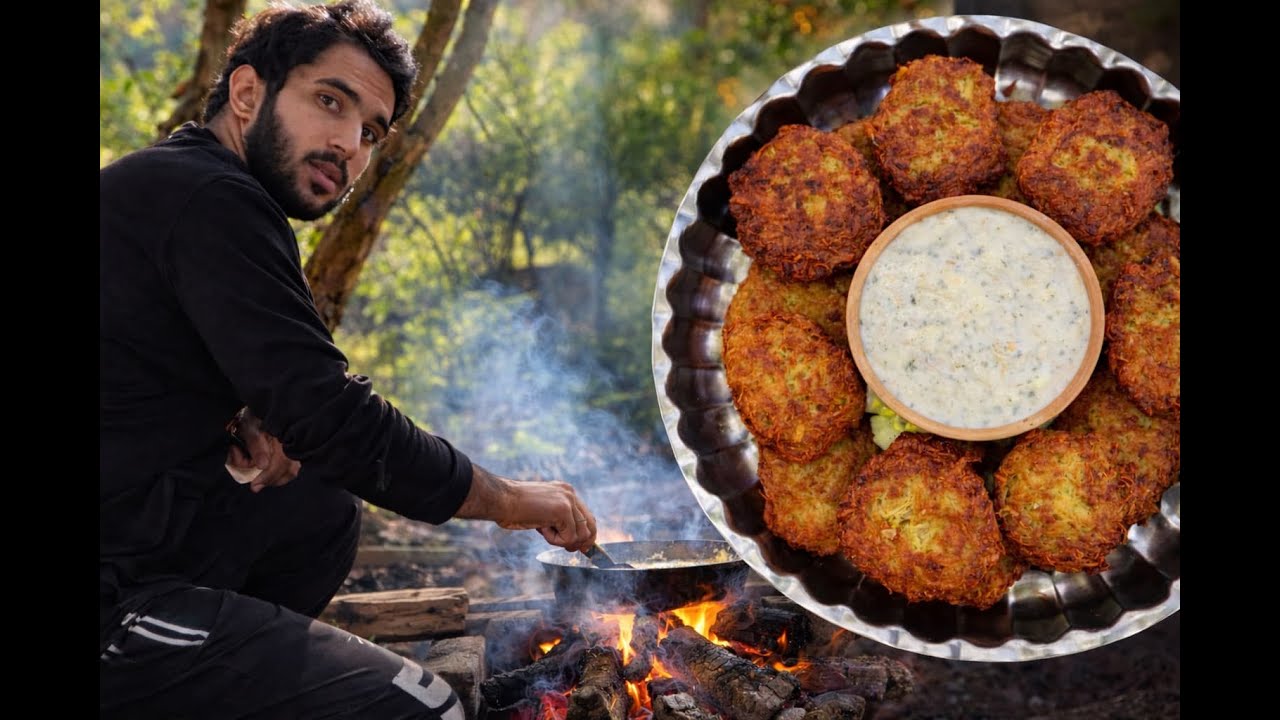 🔥 Primitive Cooking: Traditional Iranian Shammi in Nature