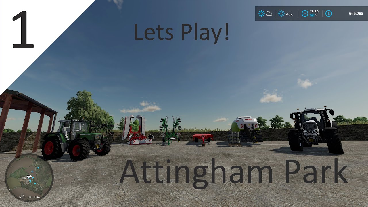 E1 - Setting up - Attingham Park - Lets Play FS22
