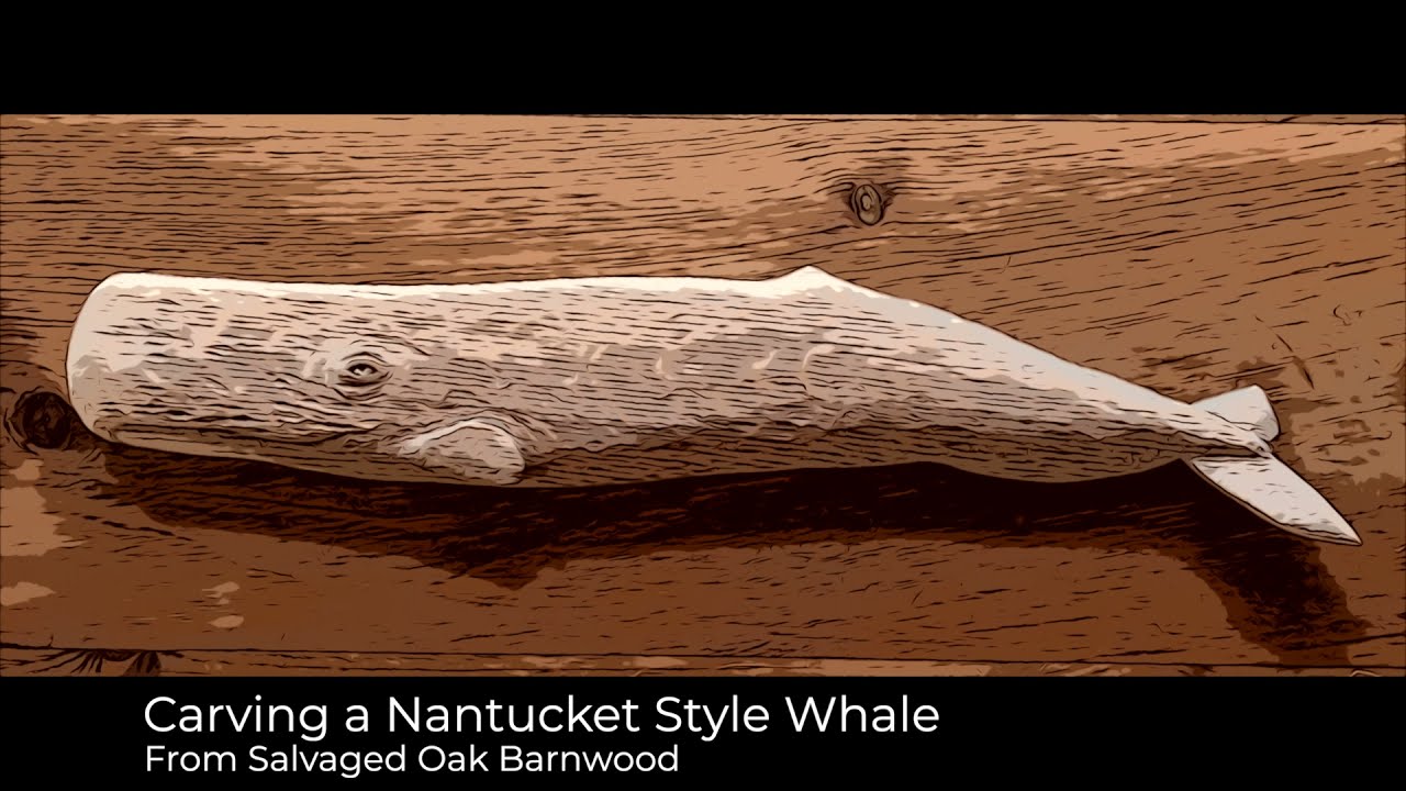 Carving a Nantucket Style Whale