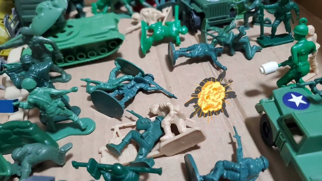 grey vs green and tan (stopmotion)