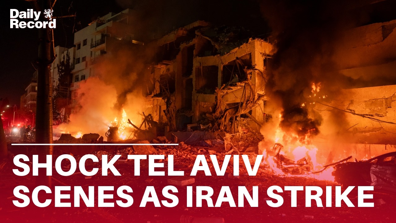 DEVASTATING FOOTAGE as Iran RETALIATE with strikes on Tel Aviv