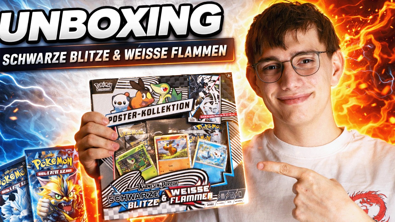 Neue Poster-Kollektion Opening 🔥 Schwarze Blitze & Weiße Flammen | Karmesin & Purpur 2026