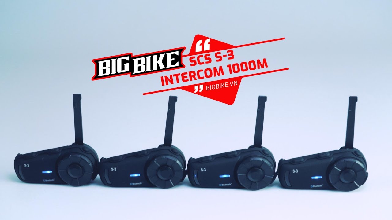 SCS S-3 KẾT NỐI BLUETOOTH 2 ĐIỆN THOẠI 1 LÚC & CÁCH INTERCOM 4 MÁY