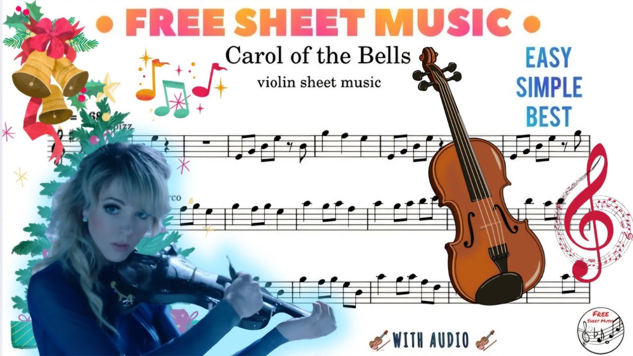 Lindsey Stirling - Carol of the Bell violin sheet music