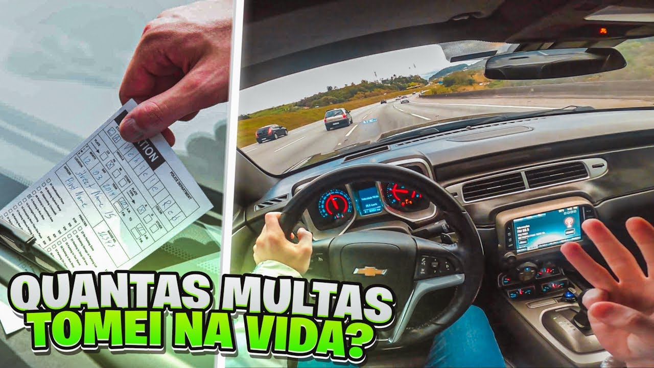 QUANTAS MULTAS JÁ TOMEI EM TODA MINHA VIDA NA “INDÚSTRIA DA MULTA”? 👎