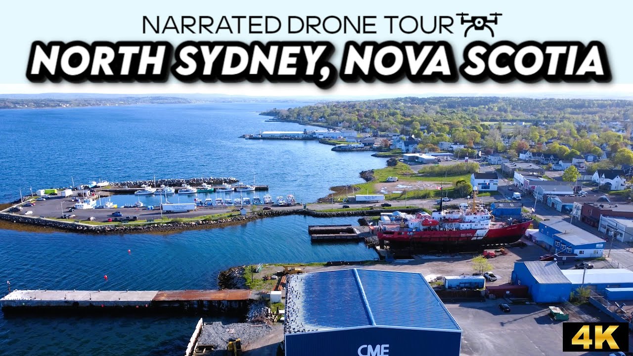 🚁 Breathtaking 4K Drone Footage Over North Sydney, Nova Scotia | Aerial Adventure! 🌊✨