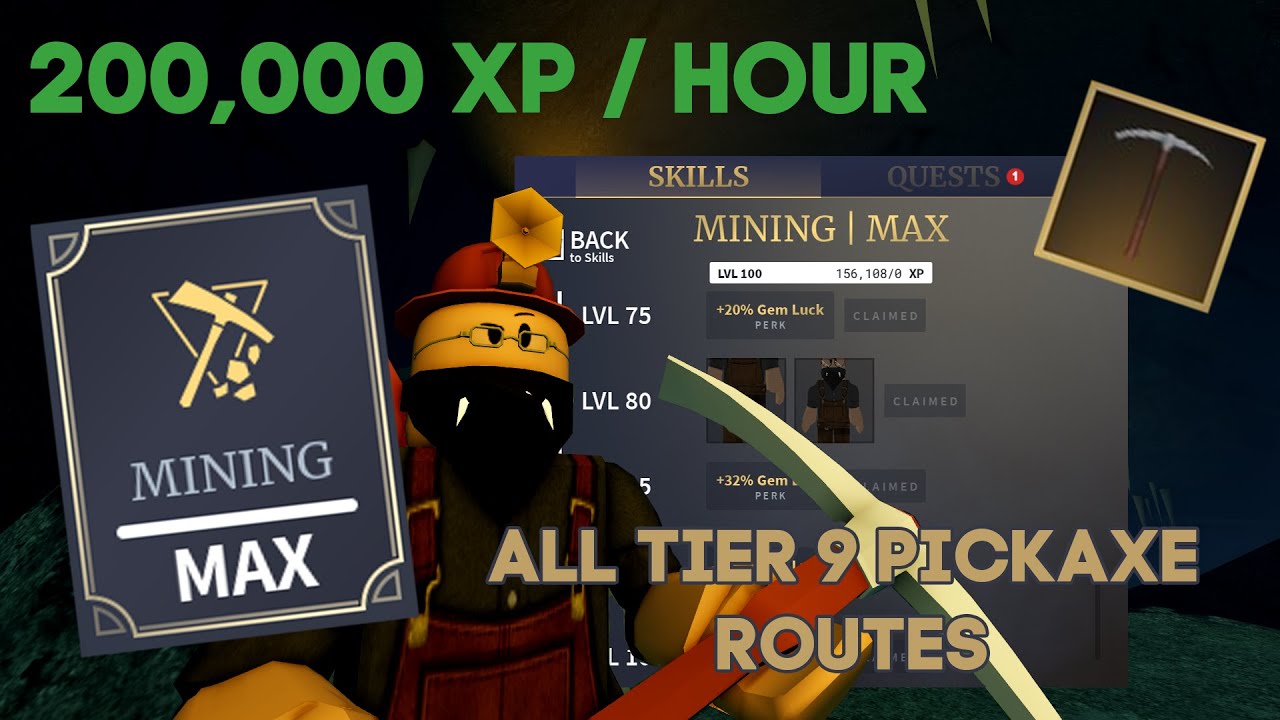 Ultimate Tier 9 Pickaxe Mining Routes [Detailed Walkthrough] | Wild West Roblox