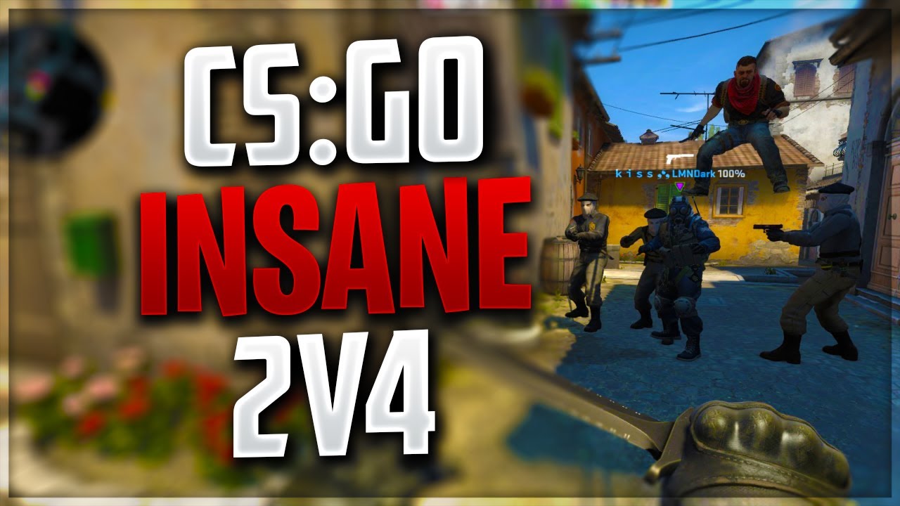 CS:GO INSANE 2V4 CU BOTII! *RAGE MODE*