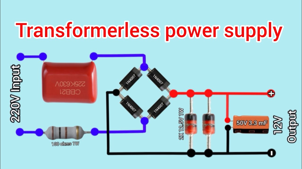 Transformerless power supply #khairunelectronicsbd