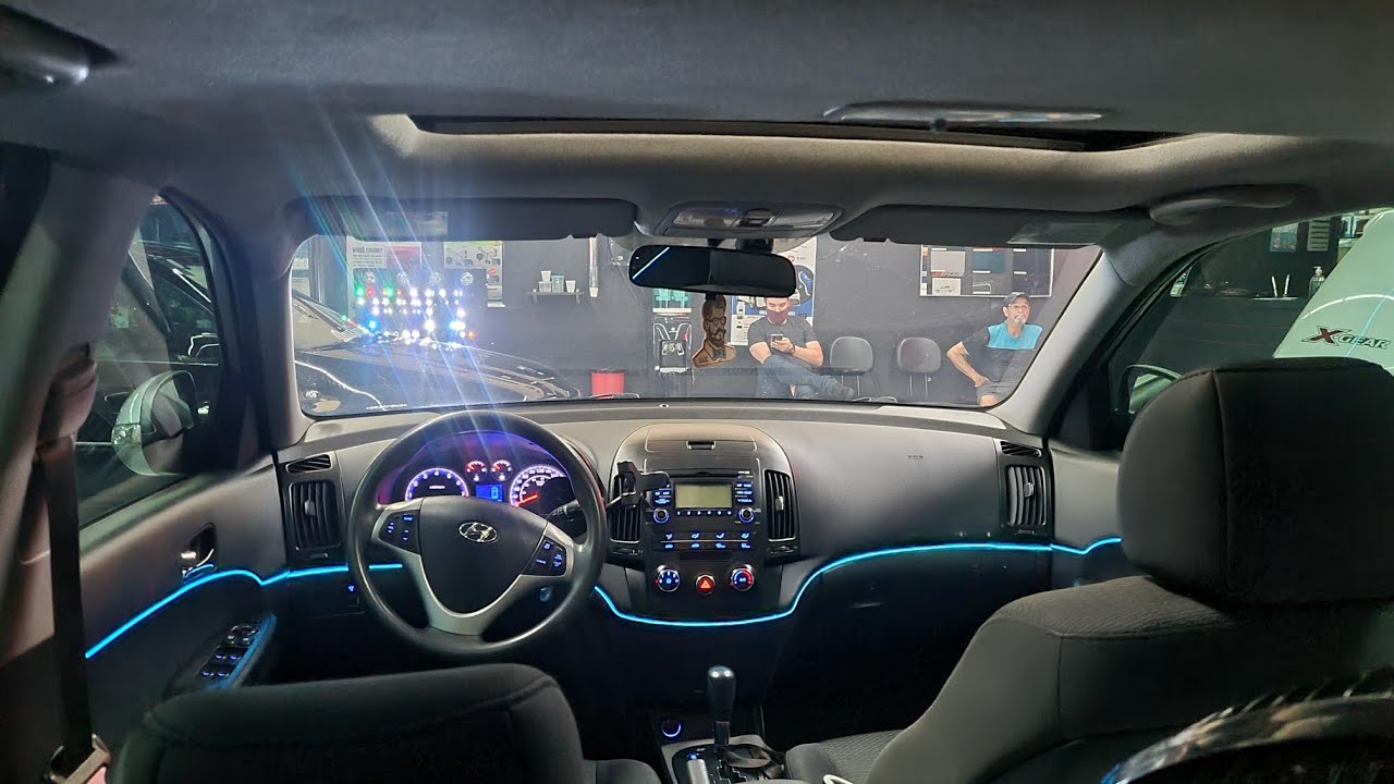 Hyundai I30 2012 Gls Teto Solar - Fibra Ótica Néon Led Painel / Portas Azul