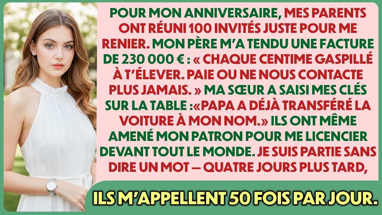 Le jour de mon anniversaire, mes parents ont réuni 100 proches pour me renier publiquement…