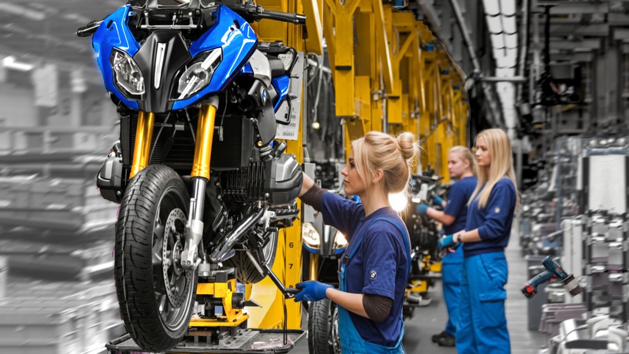 Tour of Secret BMW Factory in Berlin – Building S1000RR motorbike - Assembly line & Manufacturing