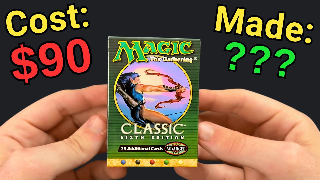 Opening a Sixth Edition Starter Deck from 1999