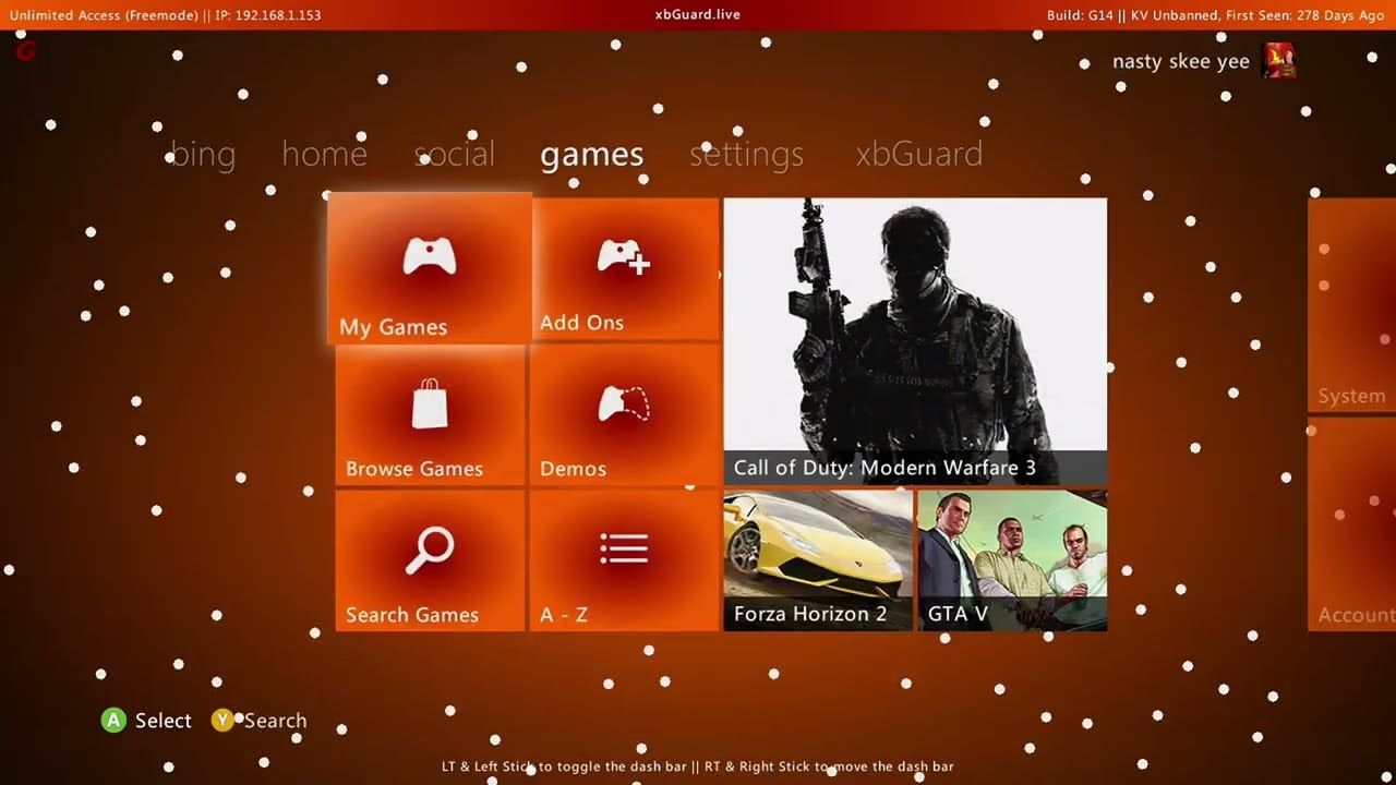 My Xbox 360 RGH Setup - Hosting MOD MENUS ON BO2 IN 2025