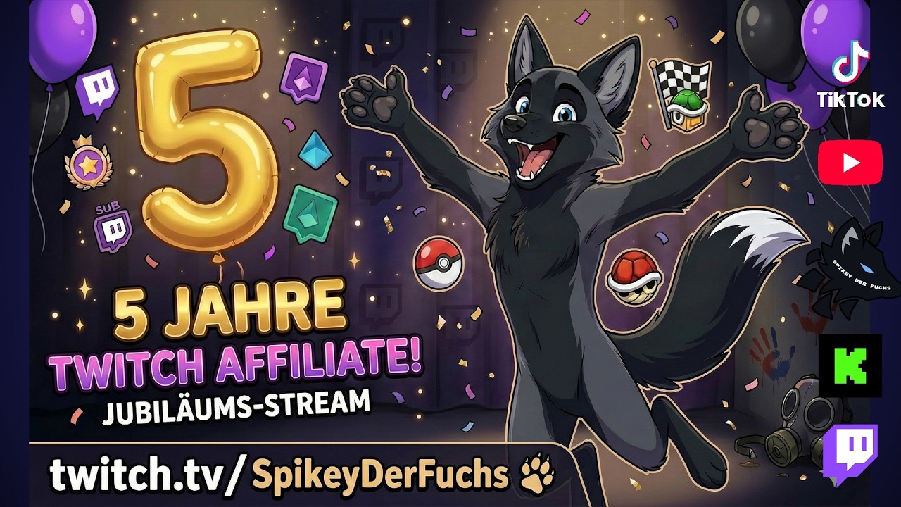 🔴 | Schon 5 Jahre?! – Jubiläumsstream!