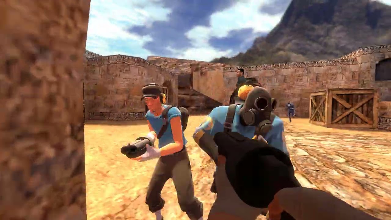 exploring de_dust goldsrc in SandServers, and fighting with entities(removed hud update)
