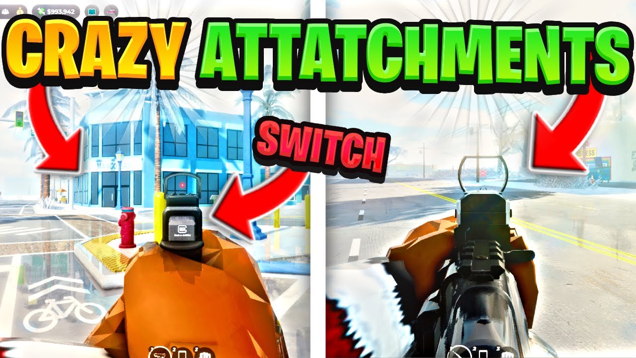 I GOT THE CRAZIEST GUN ATTATCHMENTS IN THIS NEW MIAMI ROBLOX HOOD GAME
